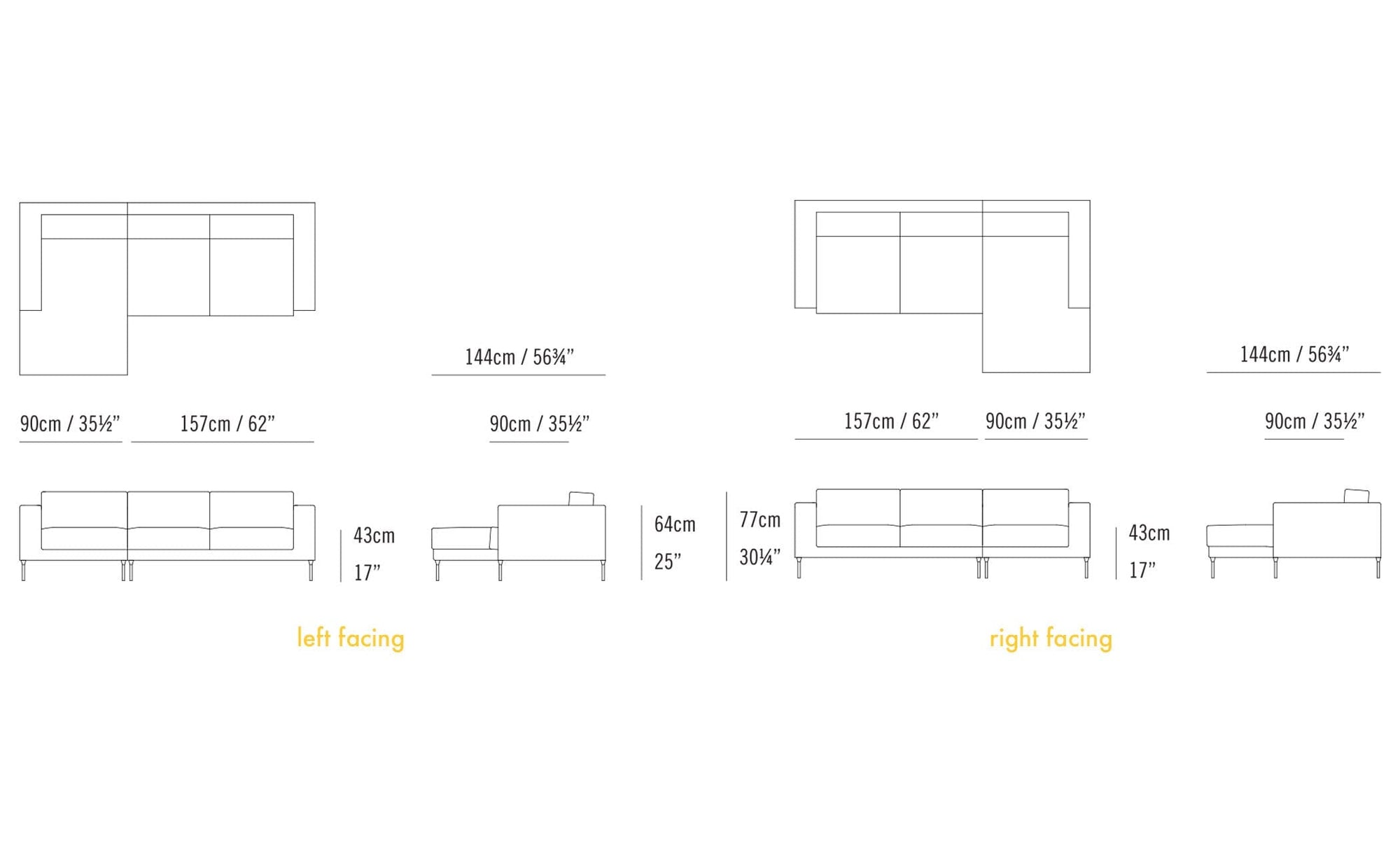 Neo Sectional Sofa Bensen 