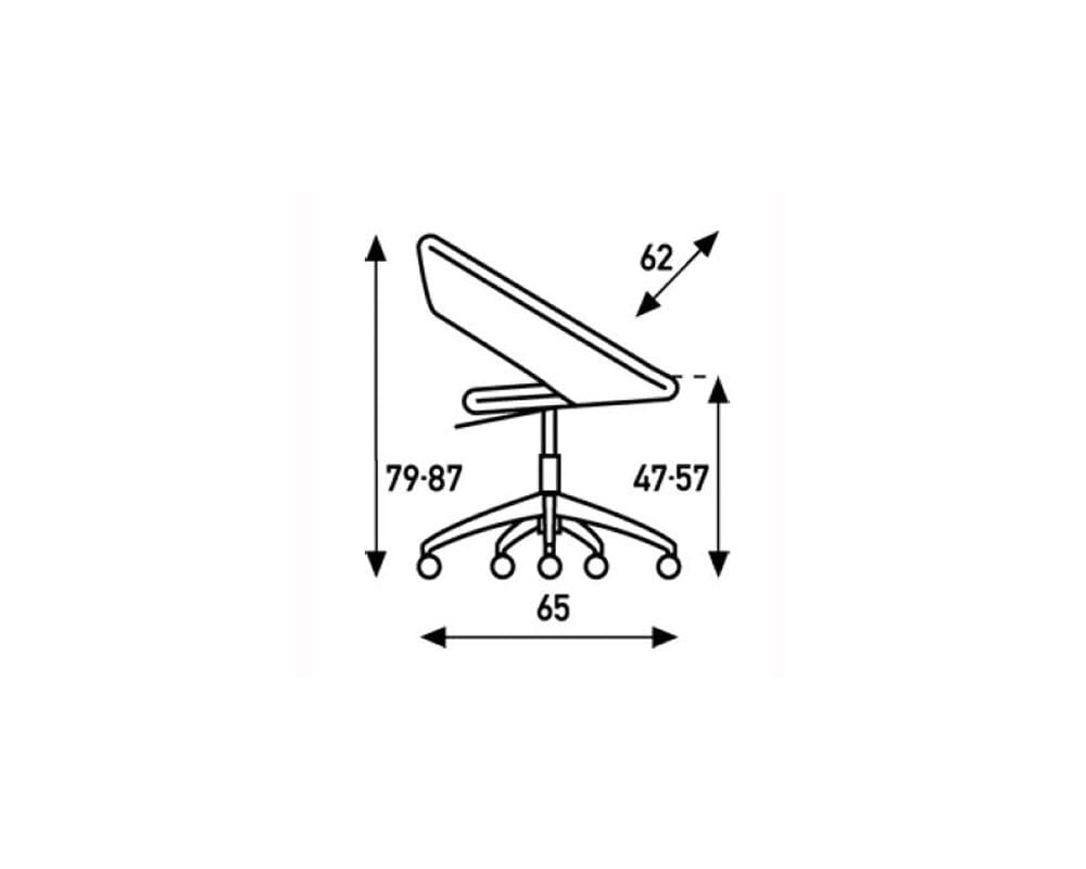 Nina 5-Legged Chair Side/Dining Artifort 