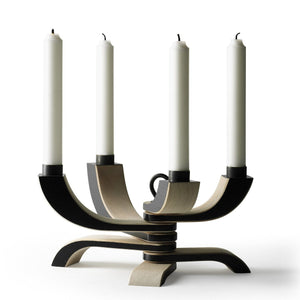 Nordic Light Foldable Candelabra Candles and Candleholders Design House Stockholm Black 