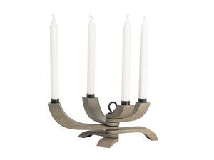 Nordic Light Foldable Candelabra Candles and Candleholders Design House Stockholm Grey 