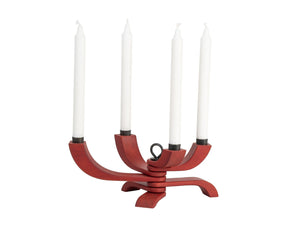 Nordic Light Foldable Candelabra Candles and Candleholders Design House Stockholm Red 
