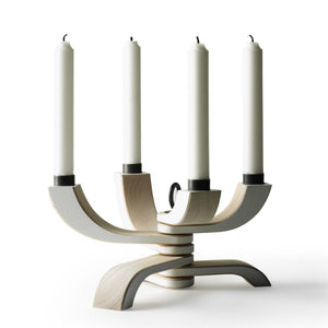 Nordic Light Foldable Candelabra Candles and Candleholders Design House Stockholm White 
