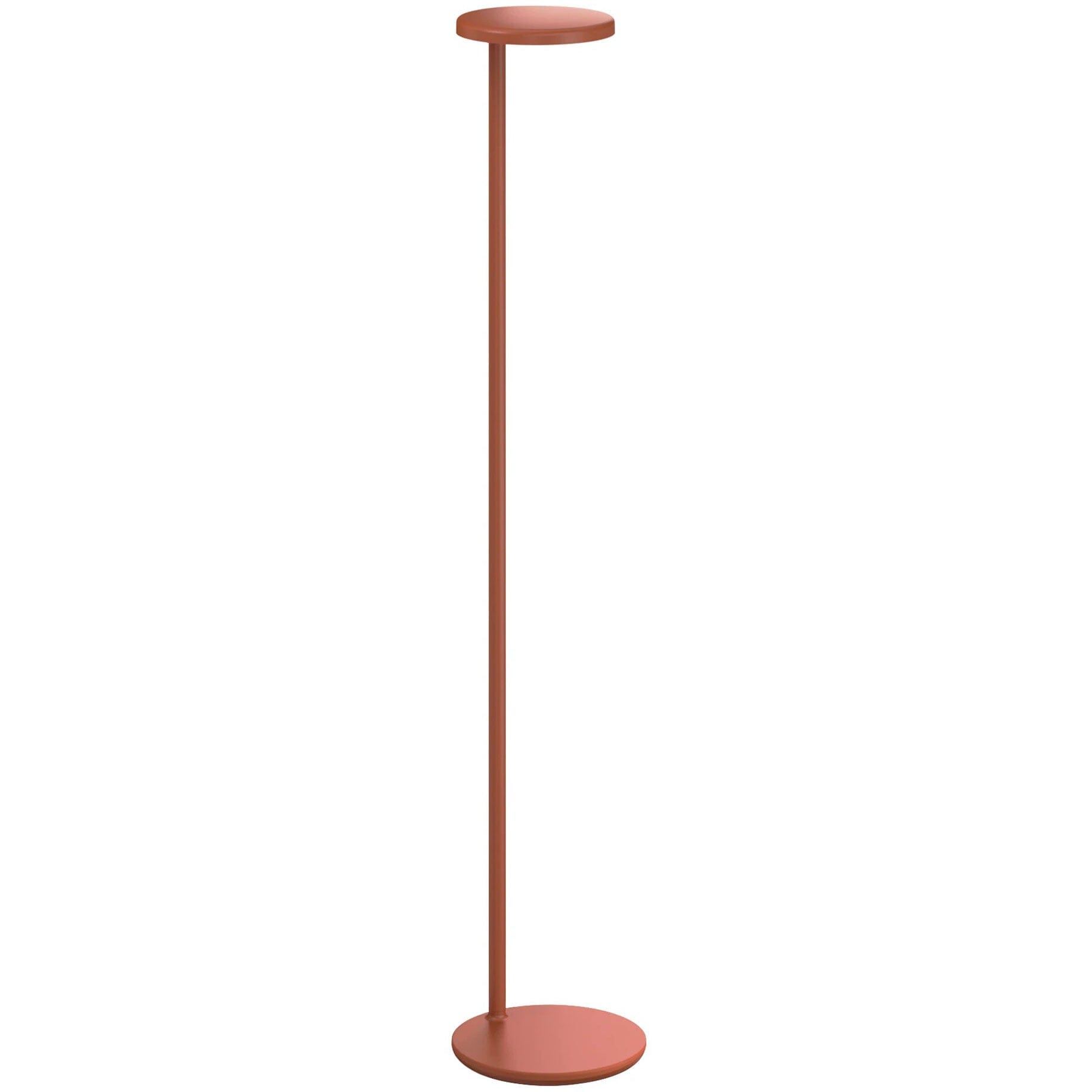 Oblique Floor Lamp Table Lamps Flos Without USB-C Rust Orange 2700K