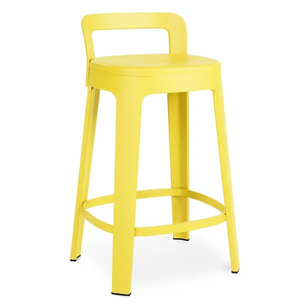 Ombra Stool With Backrest stools RS Barcelona Bar Stool Yellow 