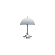 Panthella 160 Portable Table Lamp Table Lamps Louis Poulsen Chrome Opal Blue Grey 