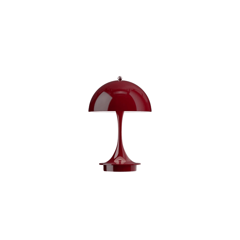 Panthella 160 Portable Table Lamp Table Lamps Louis Poulsen Burgundy 