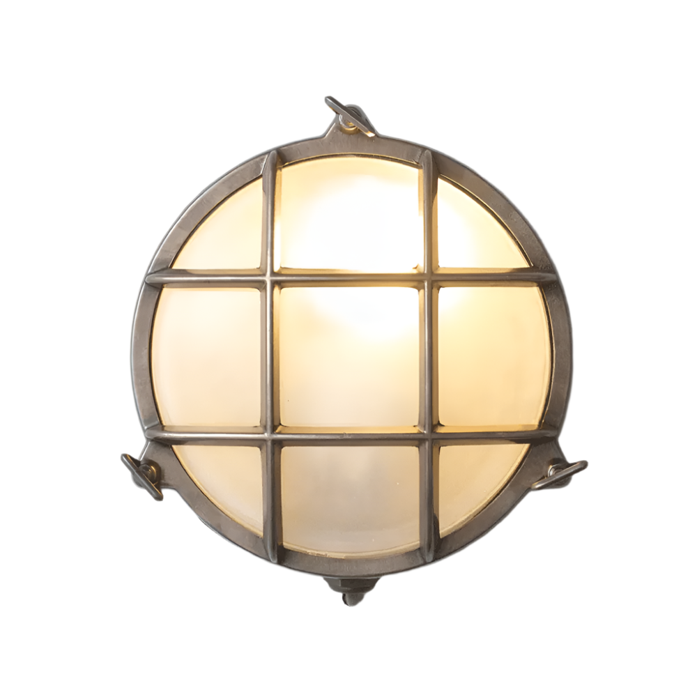 Brass Bulkhead Outdoor Wall Light Outdoor Lighting Original BTC Brass Bulkhead 