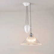 Conical Prismatic Rise and Fall Pendant Light Pendant Lights Original BTC 