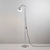 Task Floor Light Floor Lamps Original BTC Polished Aluminum 