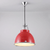 Titan Size 1 Pendant Light suspension lamps Original BTC Red with Etched Glass 