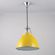 Titan Size 1 Pendant Light suspension lamps Original BTC Yellow with Etched Glass 