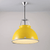 Titan Size 3 Pendant Light suspension lamps Original BTC Yellow with Etched Glass 