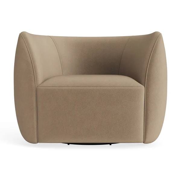 Council Swivel Lounge Chair lounge chair BluDot Otter Velvet 