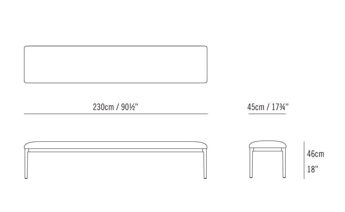 Outdoor Able Bench 230 Benches Bensen 