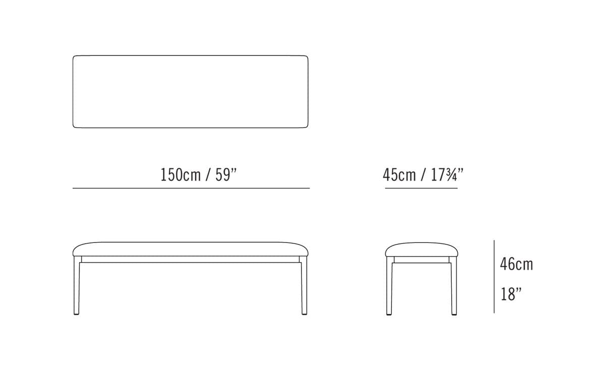 Outdoor Able Bench 150 Benches Bensen 