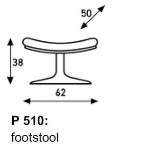 P 510 Disc Footstool footstool Artifort 