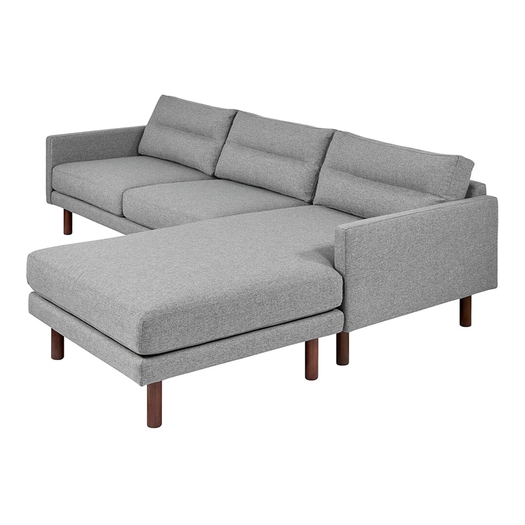 Miller Bi-Sectional Sofa Gus Modern Parliament Stone Walnut 