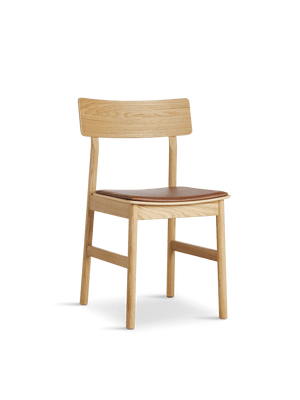 Pause Dining Chair 2.0 - Set of 2 Dining Chair Woud Oiled Oak / With Cognac Seatpad 