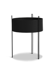Pidestall Planter Vases Woud Black Large 