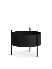 Pidestall Planter Vases Woud Black Medium 
