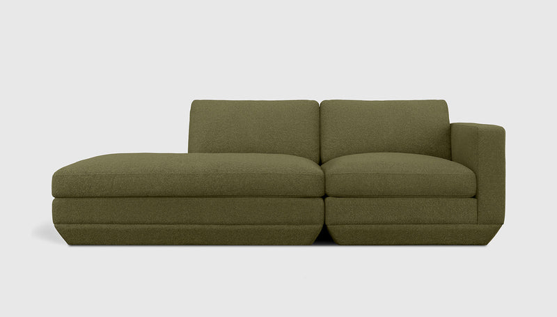 Gus Modern Podium Modular 2PC Lounge — Copenhagen Terra / Left Facing