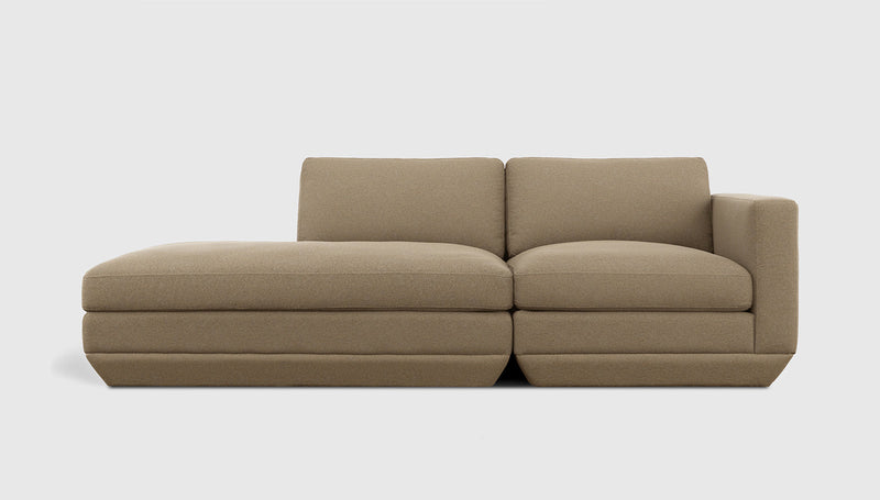 Gus Modern Podium Modular 2PC Lounge — Merino Mocha / Left Facing
