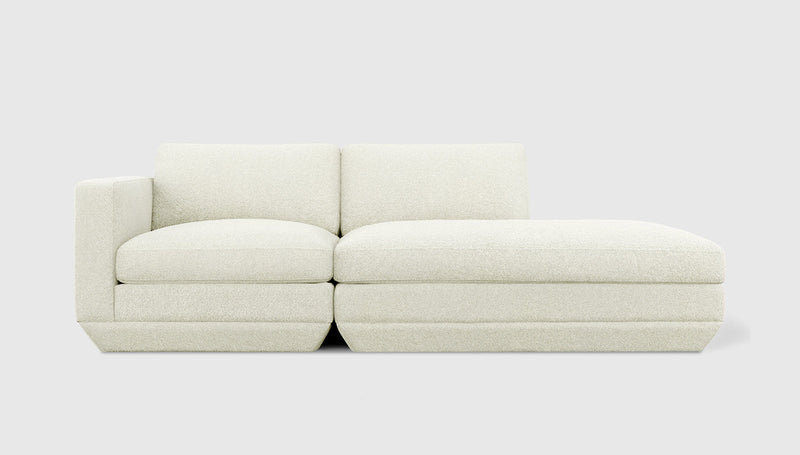 Gus Modern Podium Modular 2PC Lounge — Copenhagen Fossil / Right Facing