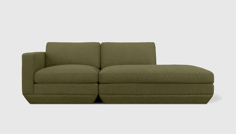 Gus Modern Podium Modular 2PC Lounge — Copenhagen Terra / Right Facing