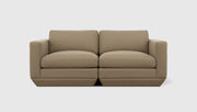 Gus Modern Podium Modular 2PC Sofa — Merino Mocha
