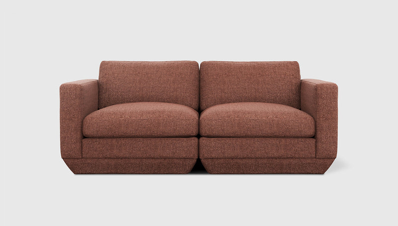 Gus Modern Podium Modular 2PC Sofa — Regency Beet