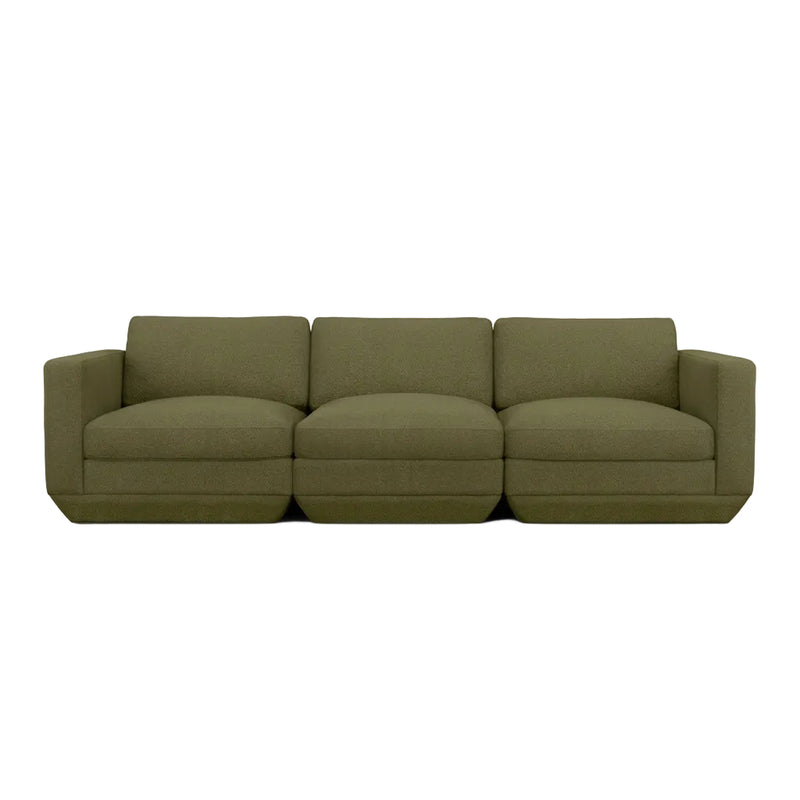 Gus Modern Podium Modular 3PC Sofa — Copenhagen Terra