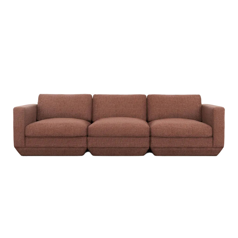 Gus Modern Podium Modular 3PC Sofa — Regency Beet