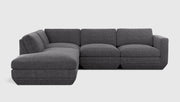 Gus Modern Podium Modular 4PC Lounge Sectional A — Bastille Lennox / Left Facing