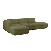 Gus Modern Podium Modular 4PC Lounge Sectional B — Copenhagen Terra / Left Facing