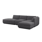 Gus Modern Podium Modular 4PC Lounge Sectional B — Bastille Lennox / Right Facing