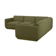 Gus Modern Podium Modular 5PC Corner Sectional — Copenhagen Terra