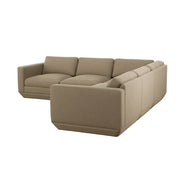 Gus Modern Podium Modular 5PC Corner Sectional — Merino Mocha