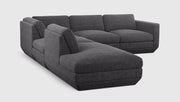 Gus Modern Podium Modular 5PC Seating Group — Bastille Lennox / Left Facing
