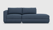 Gus Modern Podium Modular 2PC Lounge — Hanson Navy / Right Facing