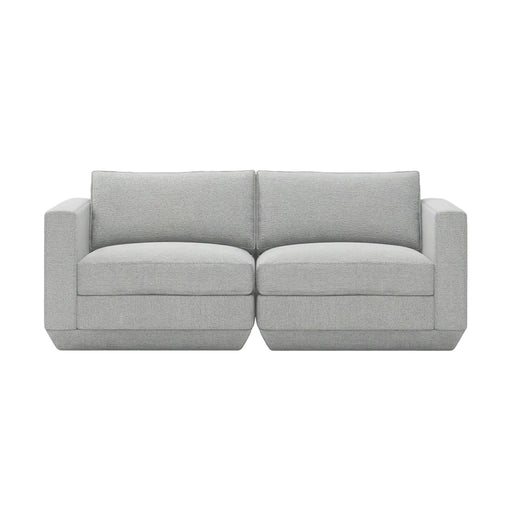 Gus Modern Podium Modular 2PC Sofa — Bayview Silver