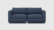 Gus Modern Podium Modular 2PC Sofa — Hanson Navy