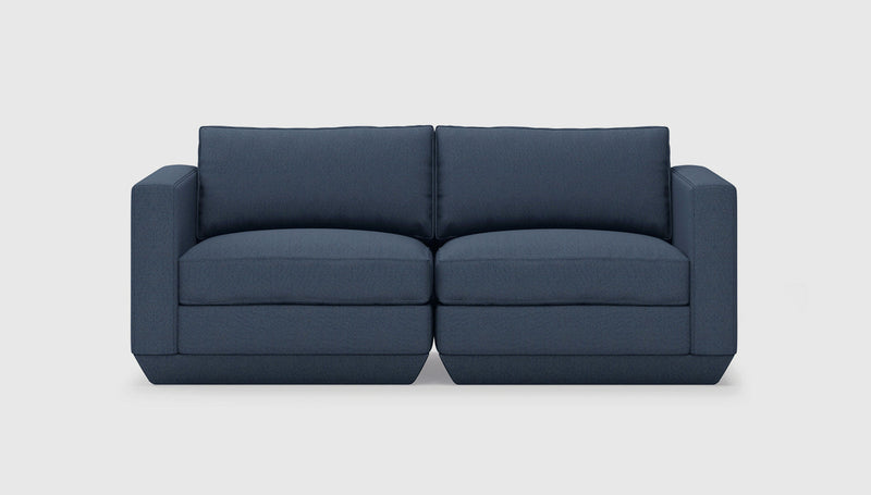 Gus Modern Podium Modular 2PC Sofa — Hanson Navy