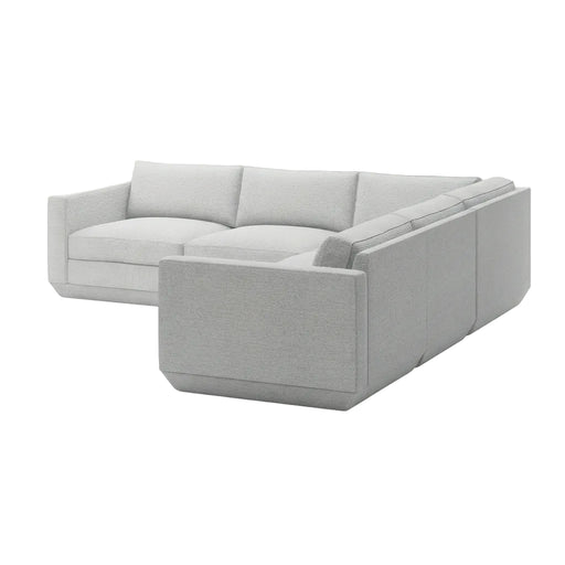 Gus Modern Podium Modular 5PC Corner Sectional — Bayview Silver
