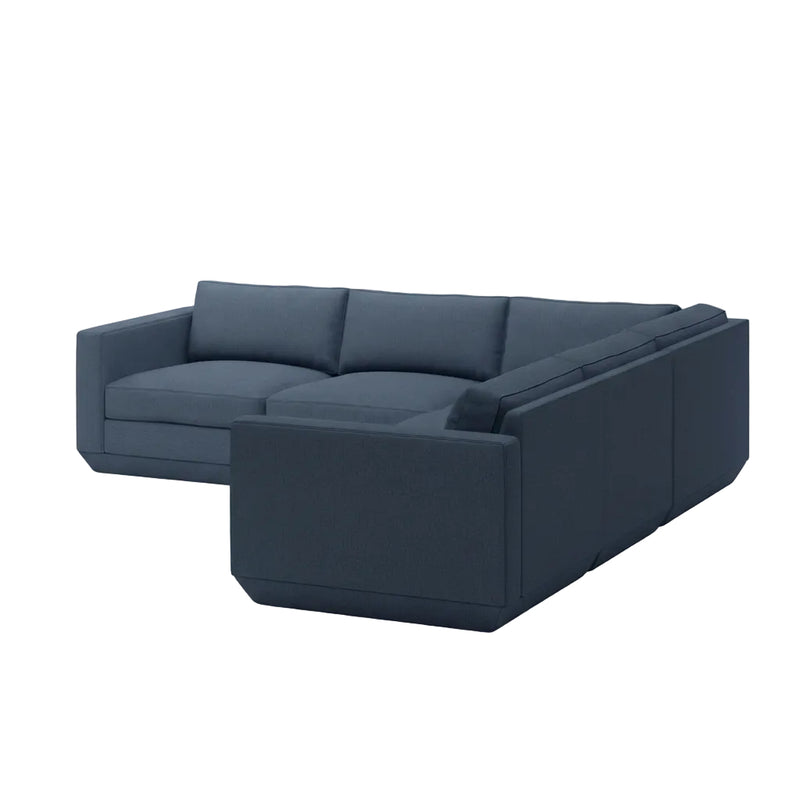 Gus Modern Podium Modular 5PC Corner Sectional — Hanson Navy