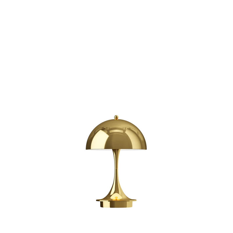 Panthella 160 Portable Table Lamp Table Lamps Louis Poulsen Brass 