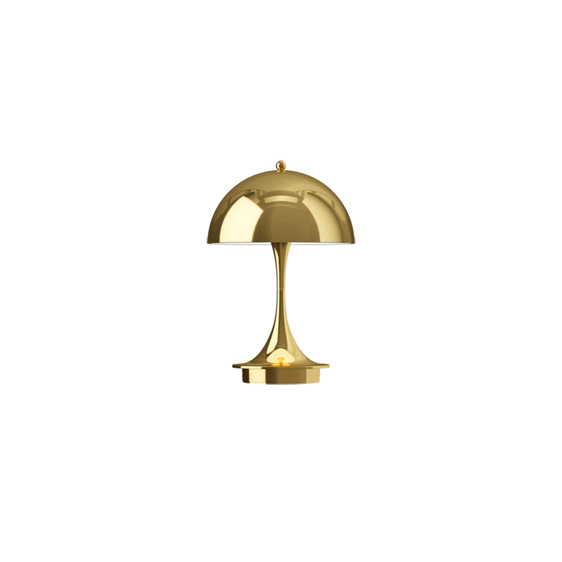Panthella 160 Portable Table Lamp Table Lamps Louis Poulsen Brass 