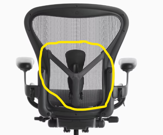 Aeron Chair Posturefit Plus Wishbone - Part