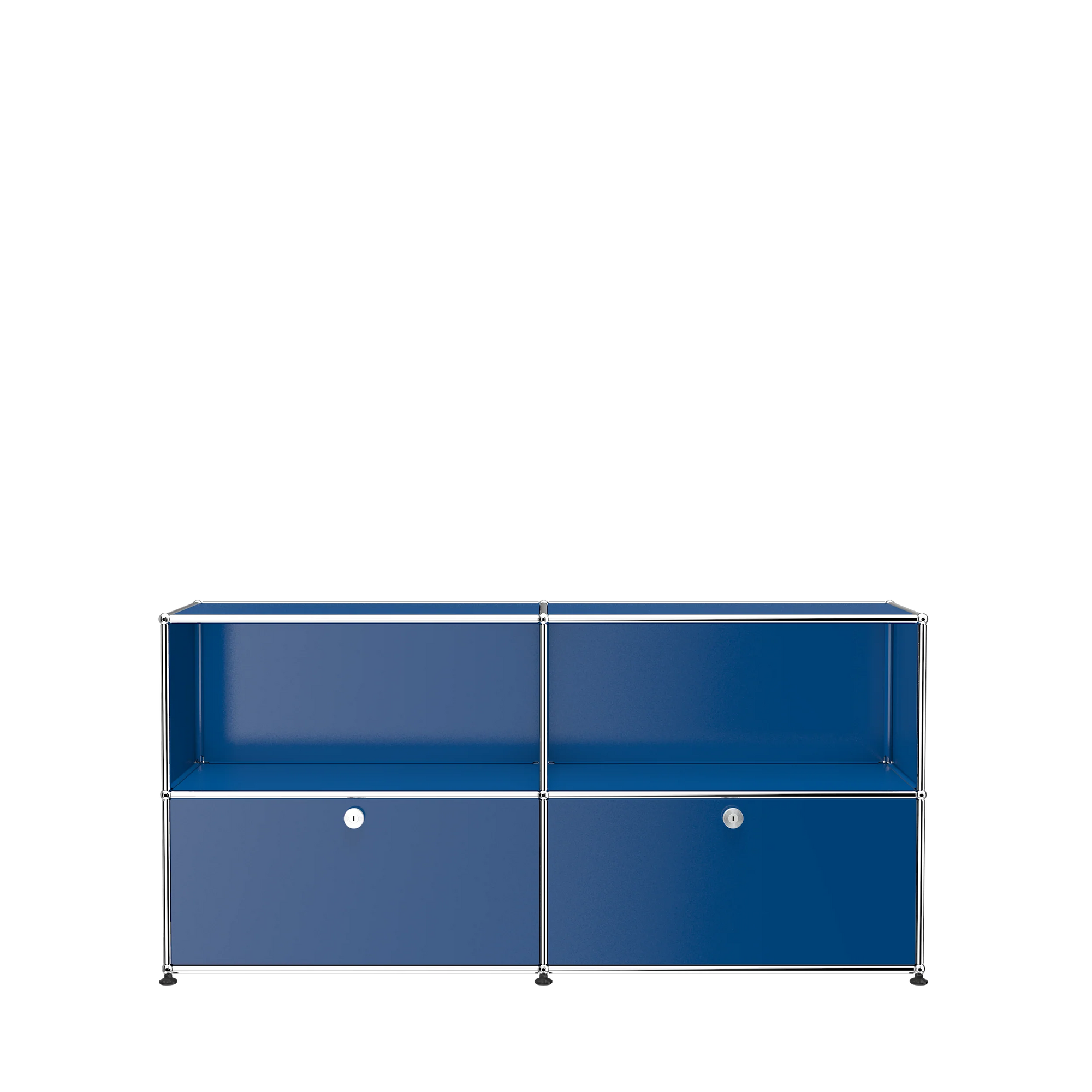 USM Haller Closed Storage Credenza C2A storage USM Gentian Blue 