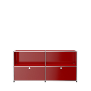 USM Haller Closed Storage Credenza C2A storage USM Ruby Red 