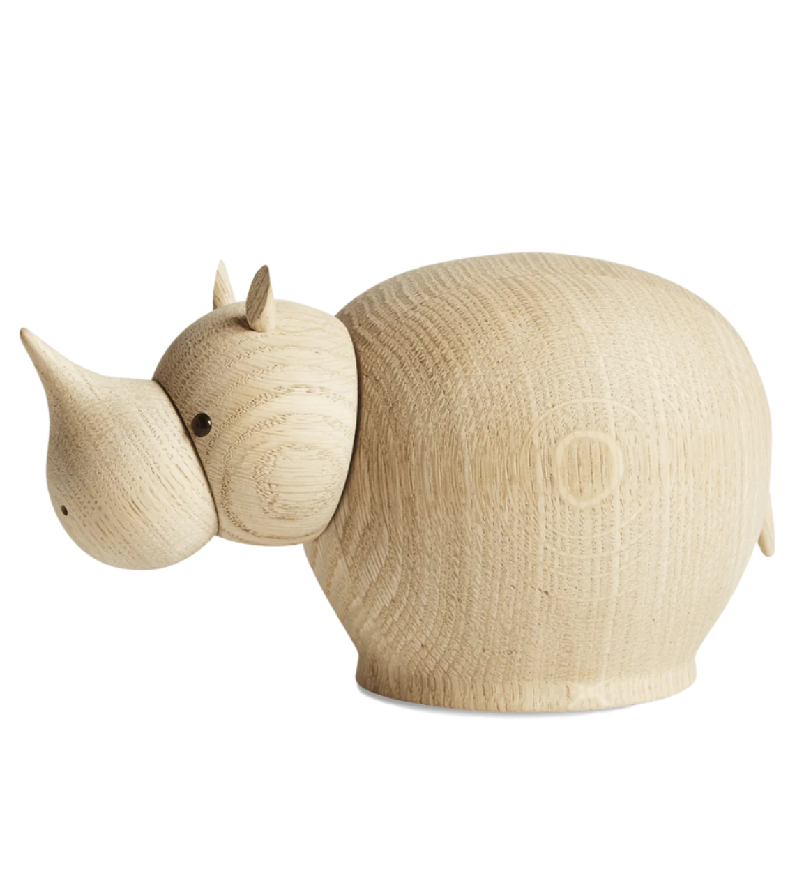 Rina Rhinoceros Sculptures Decor Woud Oak /Mini - 4 pcs./box 